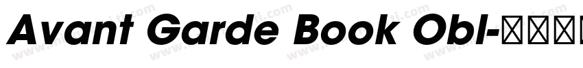 Avant Garde Book Obl字体转换